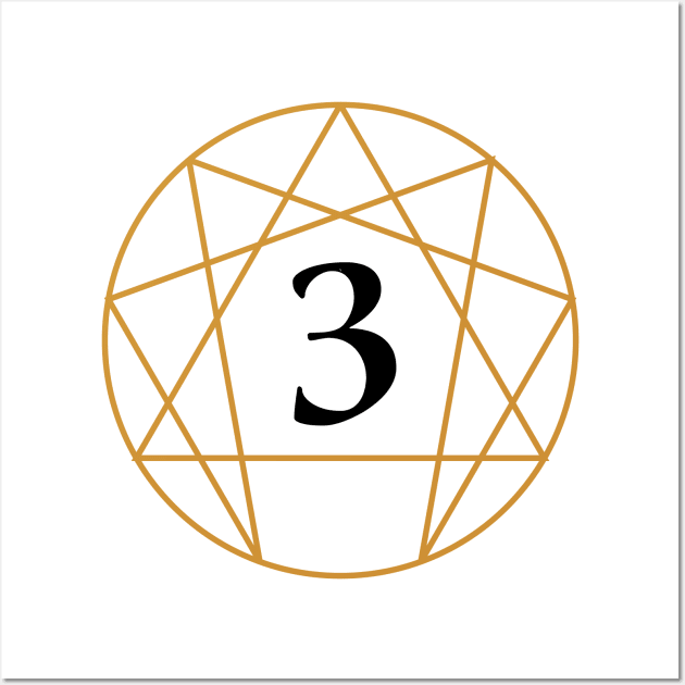 Enneagram Three - The Achiever Wall Art by enneashop